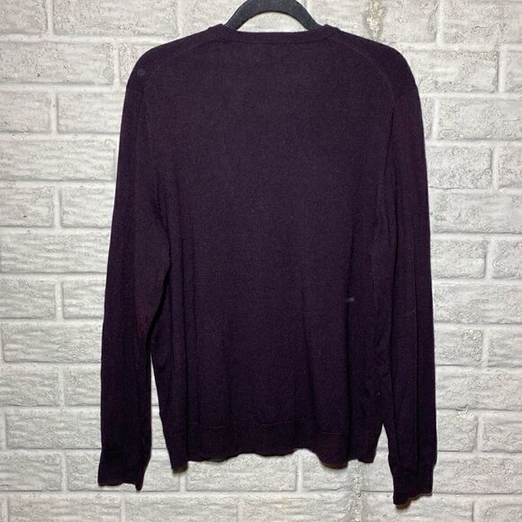Calvin Klein 100% wool Maroon Sweater Men's Size Large - Picture 5 of 7
